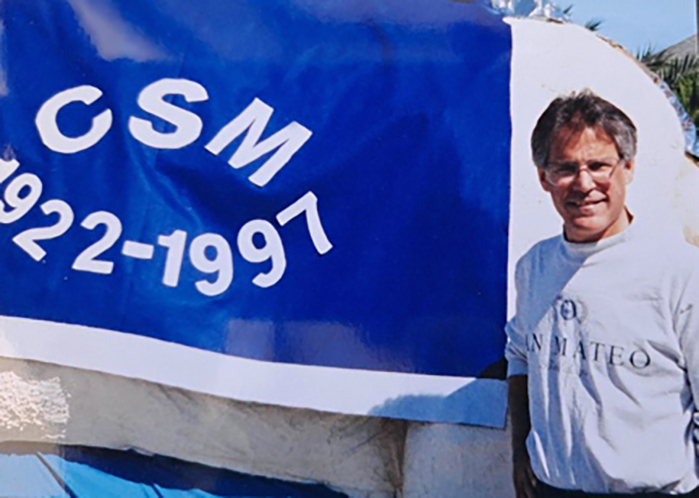 College President Peter Landsberger at the Peninsula Celebration Association’s 1997 Fourth of July Parade in Redwood City