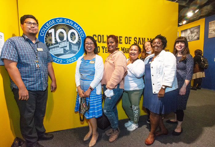 The CSM Library team, who were instrumental in bringing the exhibit to reality.