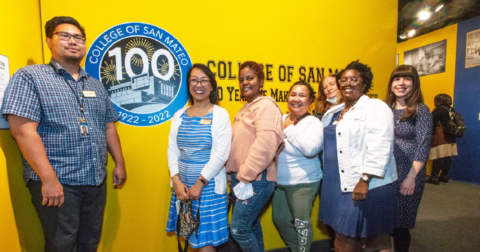 The CSM Library team, who were instrumental in bringing the exhibit to reality