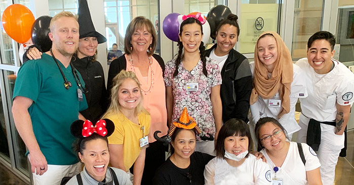 Janis Wisherop and CSM Nursing Students group shot