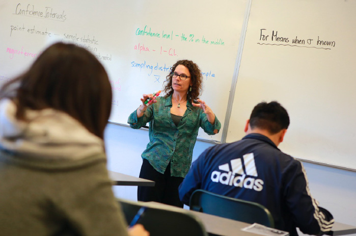 CSM Associate Professor Yvette Butterworth in class