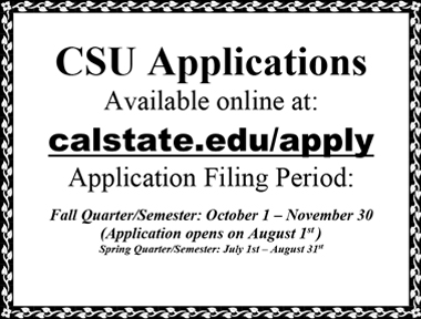 CSU Filing Application Flyer